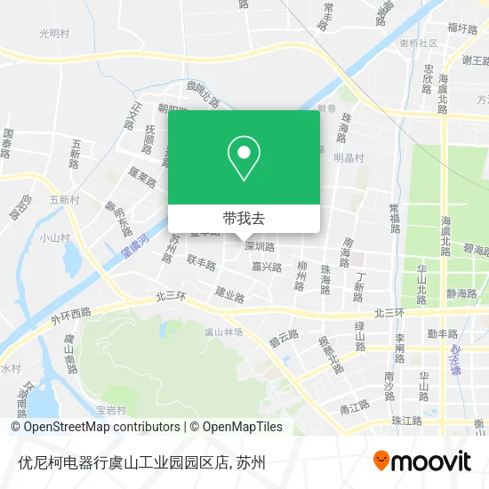优尼柯电器行虞山工业园园区店地图