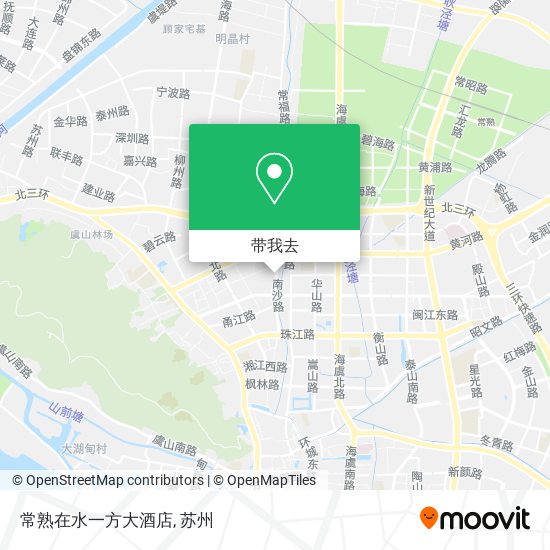 常熟在水一方大酒店地图