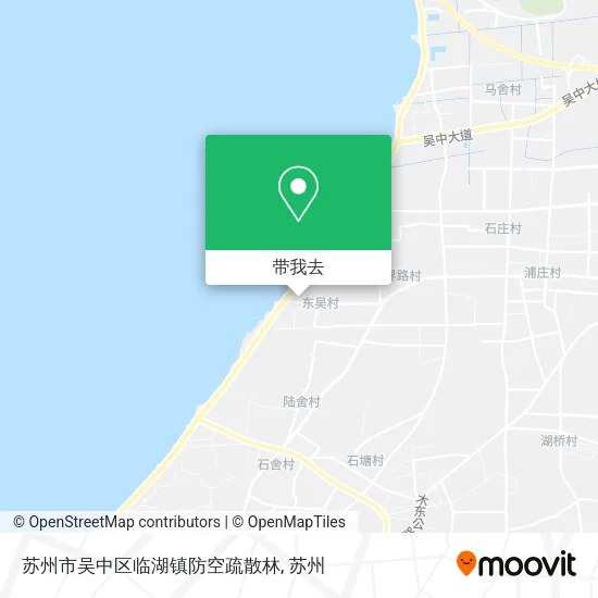 苏州市吴中区临湖镇防空疏散林地图