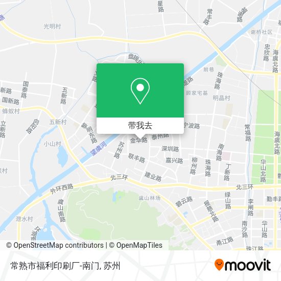 常熟市福利印刷厂-南门地图