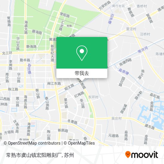 常熟市虞山镇宏阳雕刻厂地图
