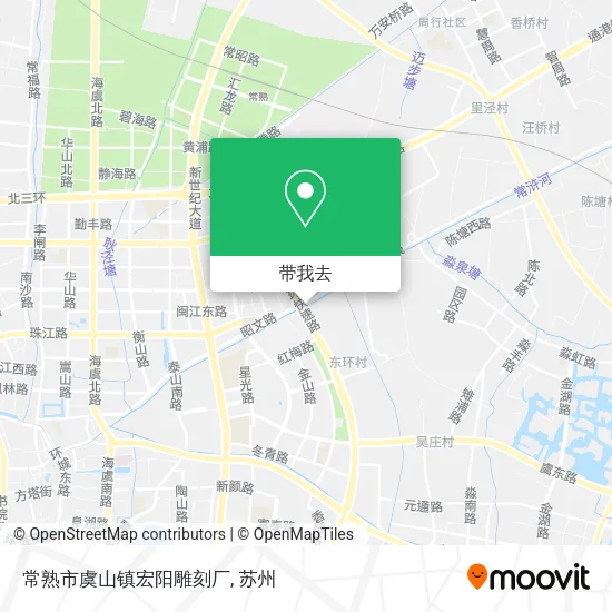 常熟市虞山镇宏阳雕刻厂地图