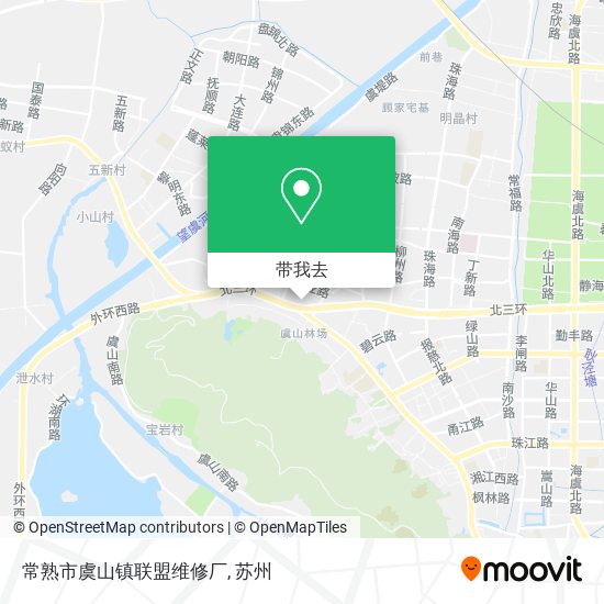 常熟市虞山镇联盟维修厂地图