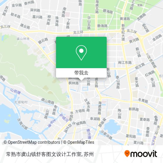常熟市虞山镇舒客图文设计工作室地图