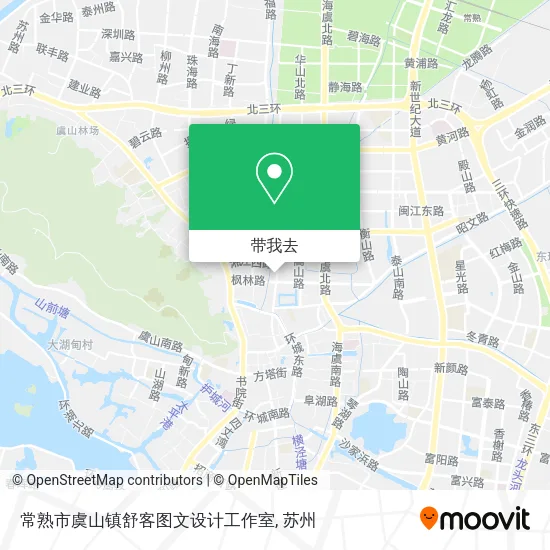 常熟市虞山镇舒客图文设计工作室地图