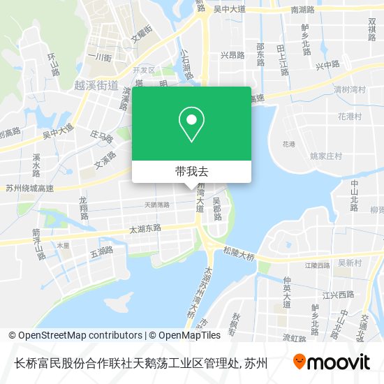 长桥富民股份合作联社天鹅荡工业区管理处地图