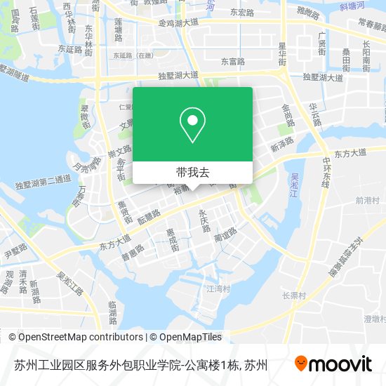 苏州工业园区服务外包职业学院-公寓楼1栋地图
