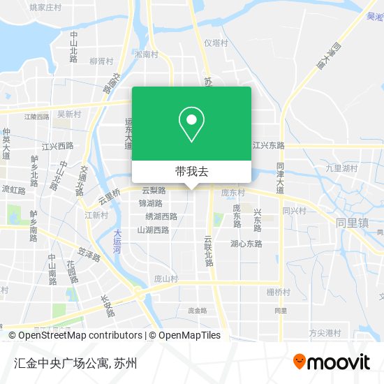 汇金中央广场公寓地图