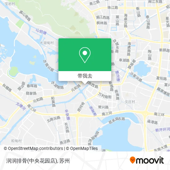 润润排骨(中央花园店)地图