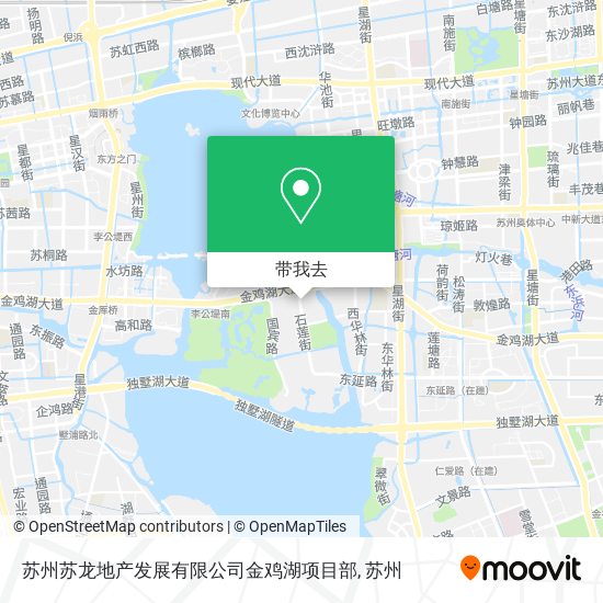 苏州苏龙地产发展有限公司金鸡湖项目部地图