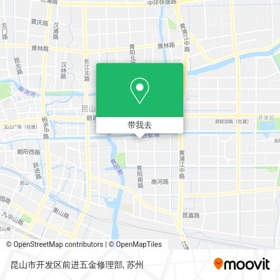 昆山市开发区前进五金修理部地图