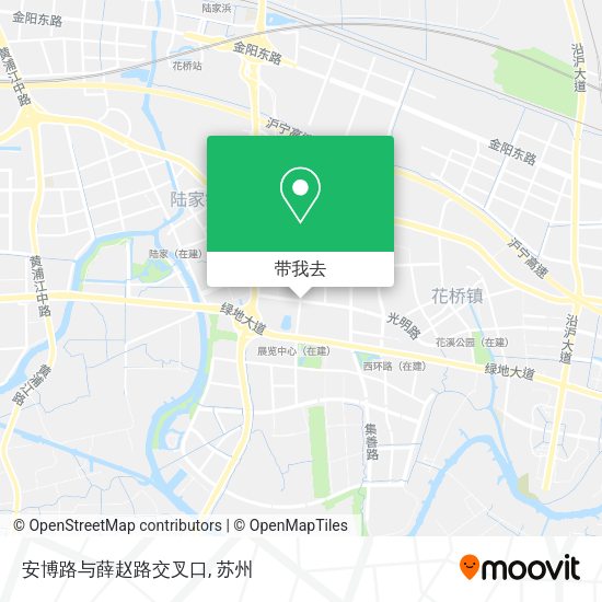 安博路与薛赵路交叉口地图