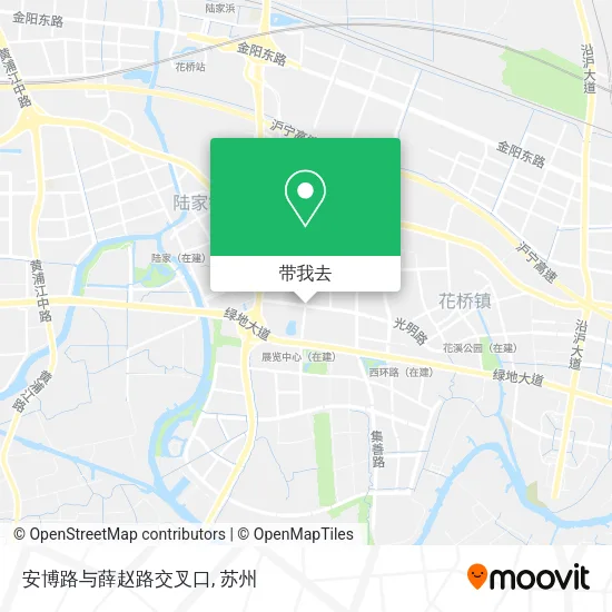 安博路与薛赵路交叉口地图