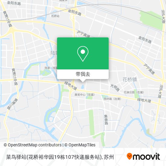 菜鸟驿站(花桥裕华园19栋107快递服务站)地图