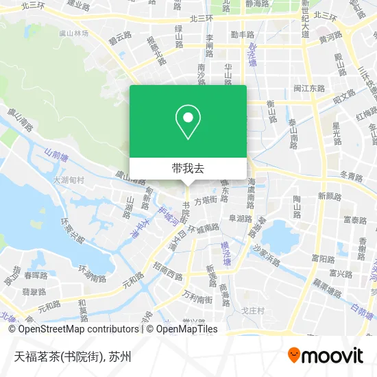 天福茗茶(书院街)地图