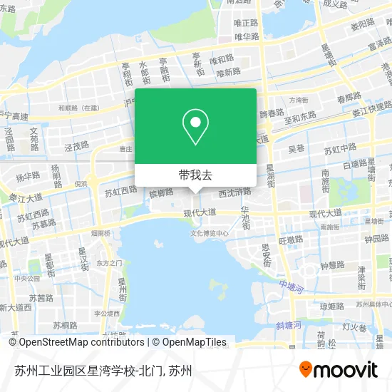 苏州工业园区星湾学校-北门地图