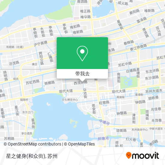 星之健身(和众街)地图