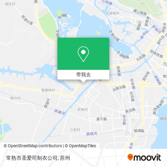常熟市圣爱司制衣公司地图