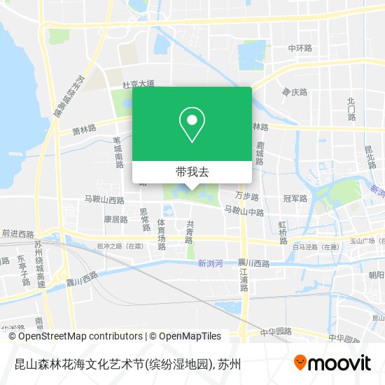昆山森林花海文化艺术节(缤纷湿地园)地图