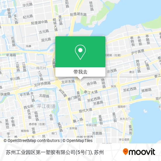 苏州工业园区第一塑胶有限公司(5号门)地图