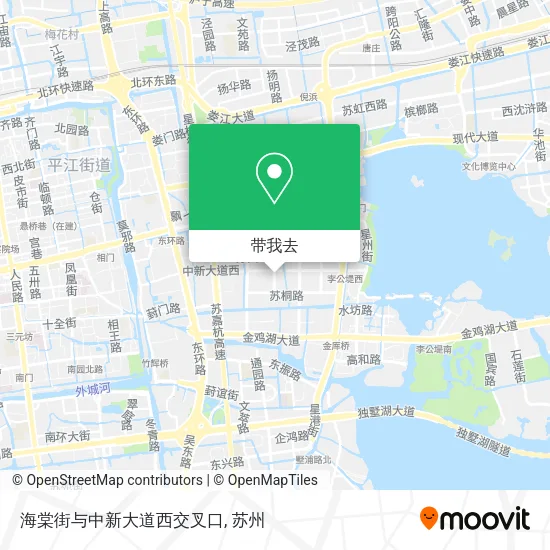 海棠街与中新大道西交叉口地图