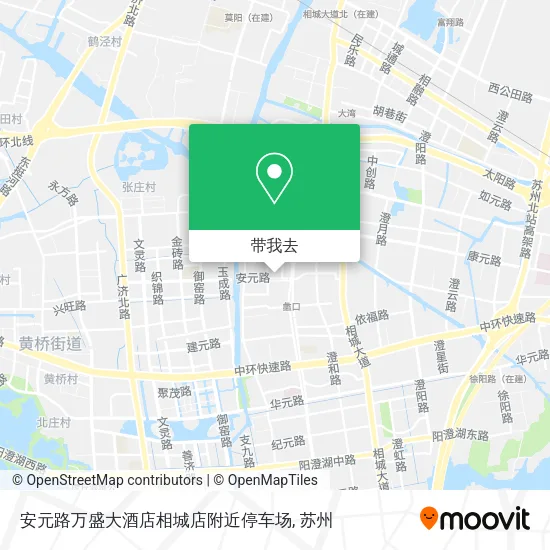 安元路万盛大酒店相城店附近停车场地图