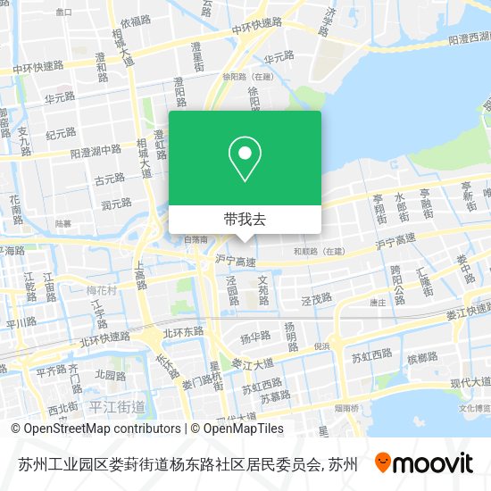 苏州工业园区娄葑街道杨东路社区居民委员会地图