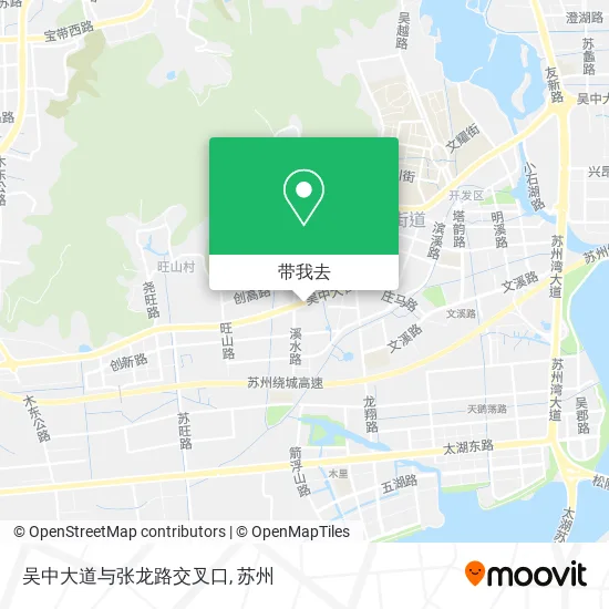 吴中大道与张龙路交叉口地图