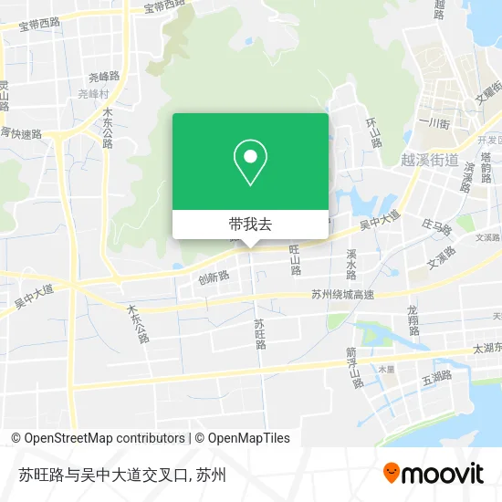 苏旺路与吴中大道交叉口地图