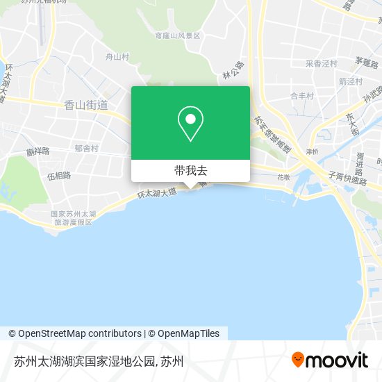 苏州太湖湖滨国家湿地公园地图