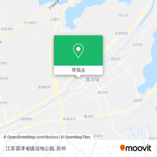 江苏震泽省级湿地公园地图