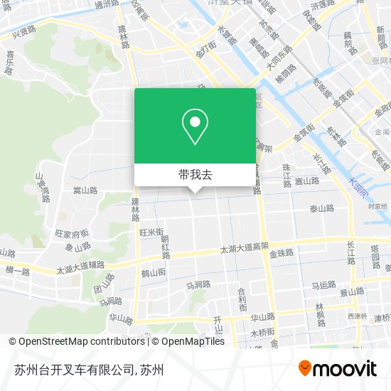 苏州台开叉车有限公司地图