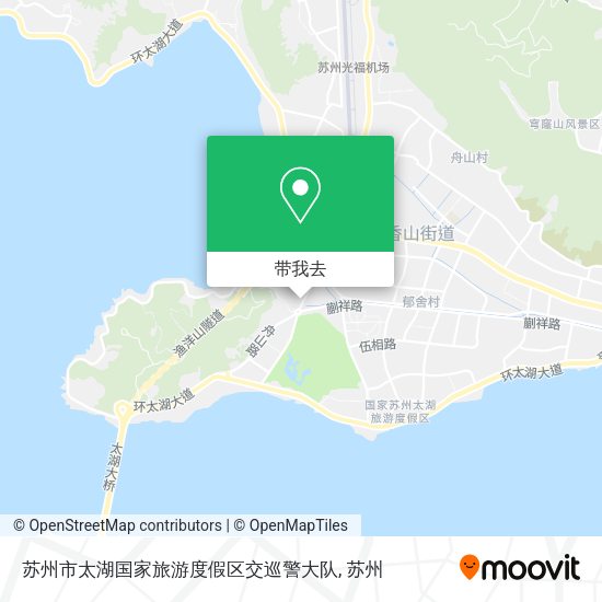 苏州市太湖国家旅游度假区交巡警大队地图