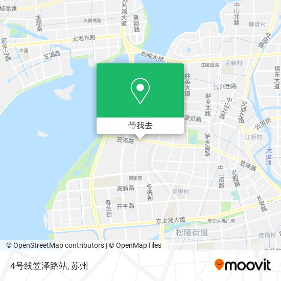 4号线笠泽路站地图