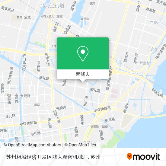 苏州相城经济开发区航大精密机械厂地图