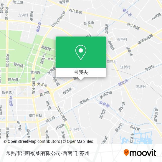 常熟市润科纺织有限公司-西南门地图