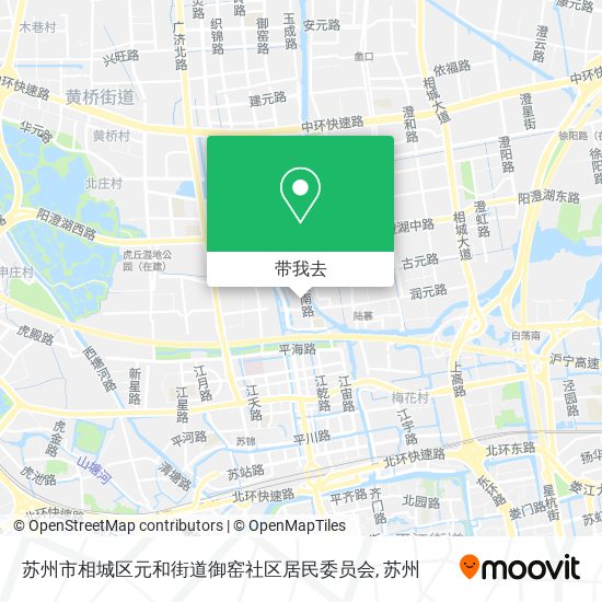 苏州市相城区元和街道御窑社区居民委员会地图
