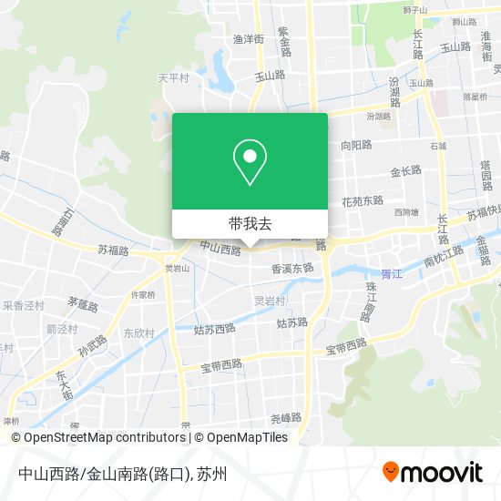 中山西路/金山南路(路口)地图