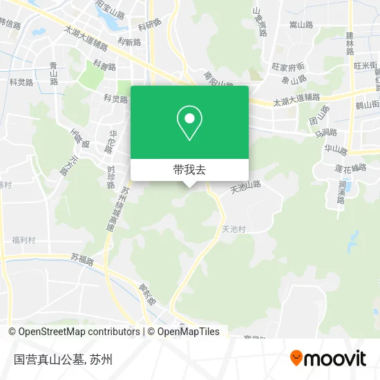 国营真山公墓地图