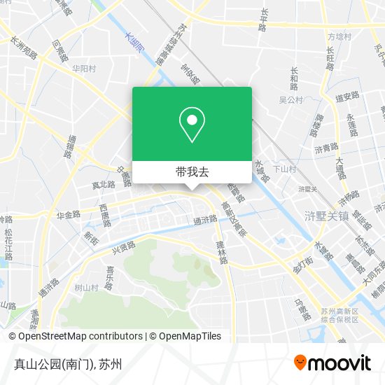 真山公园(南门)地图