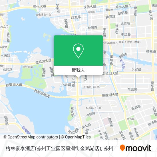 格林豪泰酒店(苏州工业园区星湖街金鸡湖店)地图