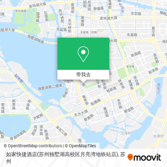 如家快捷酒店(苏州独墅湖高校区月亮湾地铁站店)地图