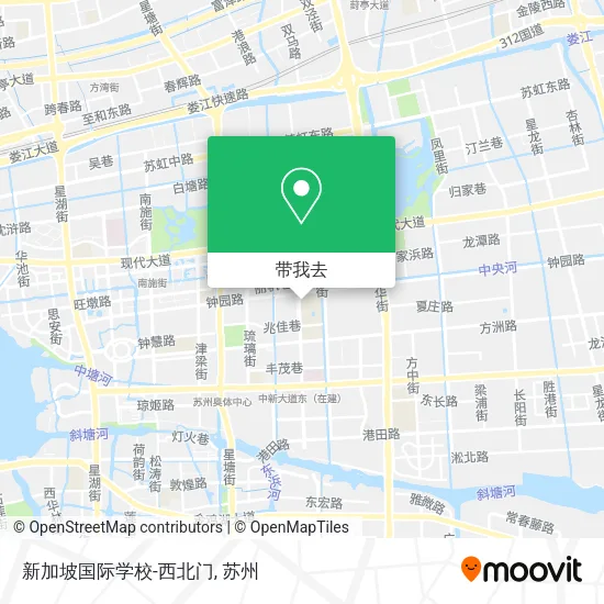 新加坡国际学校-西北门地图