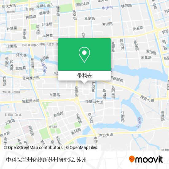 中科院兰州化物所苏州研究院地图