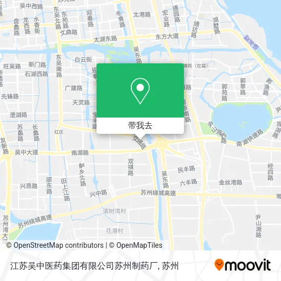 江苏吴中医药集团有限公司苏州制药厂地图