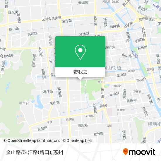 金山路/珠江路(路口)地图