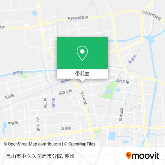昆山市中医医院周市分院地图