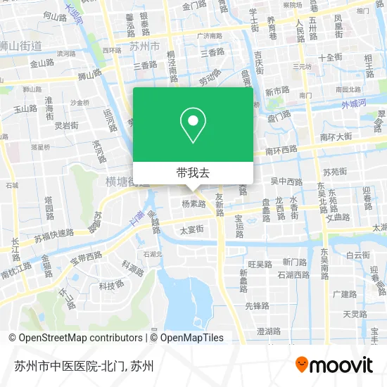 苏州市中医医院-北门地图