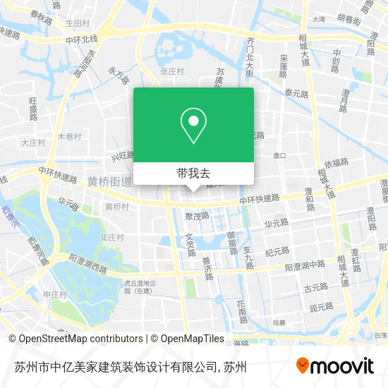 苏州市中亿美家建筑装饰设计有限公司地图