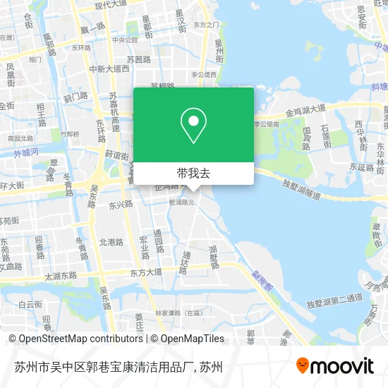 苏州市吴中区郭巷宝康清洁用品厂地图